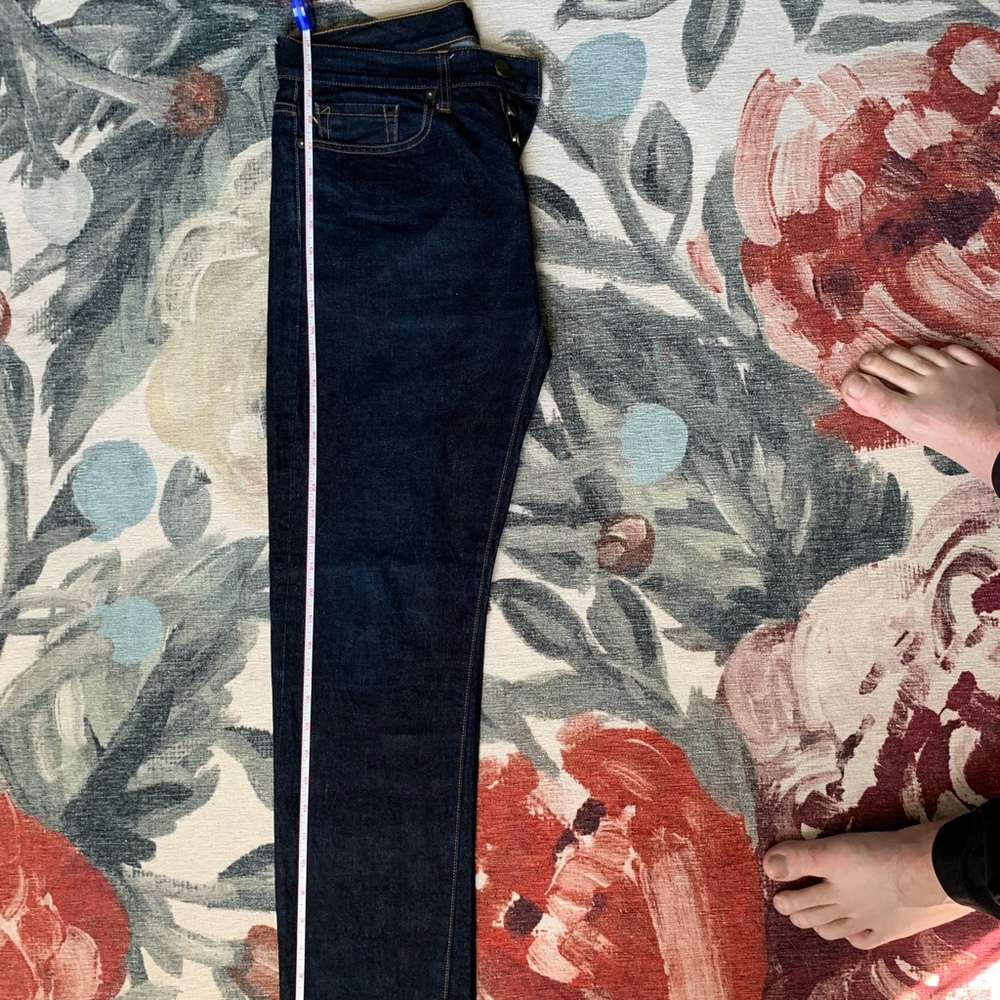 FH. Jean Co. hand made selvage indigo high end jeans 32W 32L but actually 30W - Picture 13 of 16